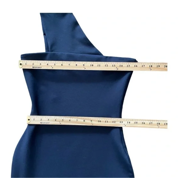 Superdown bodycon navy mini dress size M homecoming, club, college, one shoulder - Picture 9 of 12